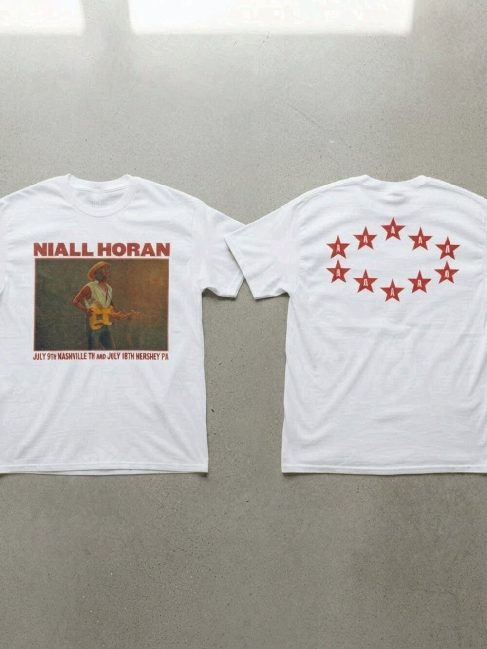 Niall Horan Nashville Hershey 2026 Tour T-Shirt Reprint